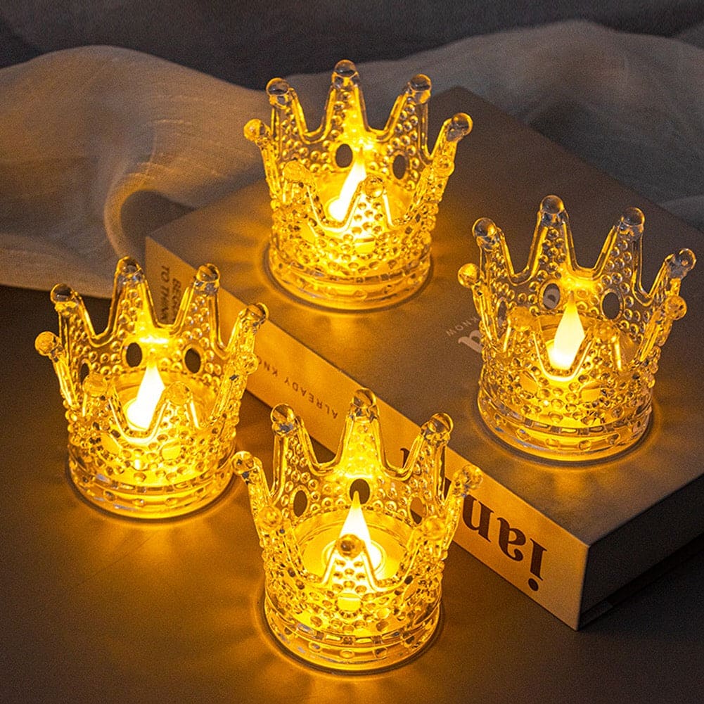 Crown Night Light, Home Decor Crown Nightlight, Decoration Ornament Wedding Romantic Candles Light Crown Night Light, Home Decor Crown Nightlight, Decoration Ornament Wedding Romantic Candles Light
